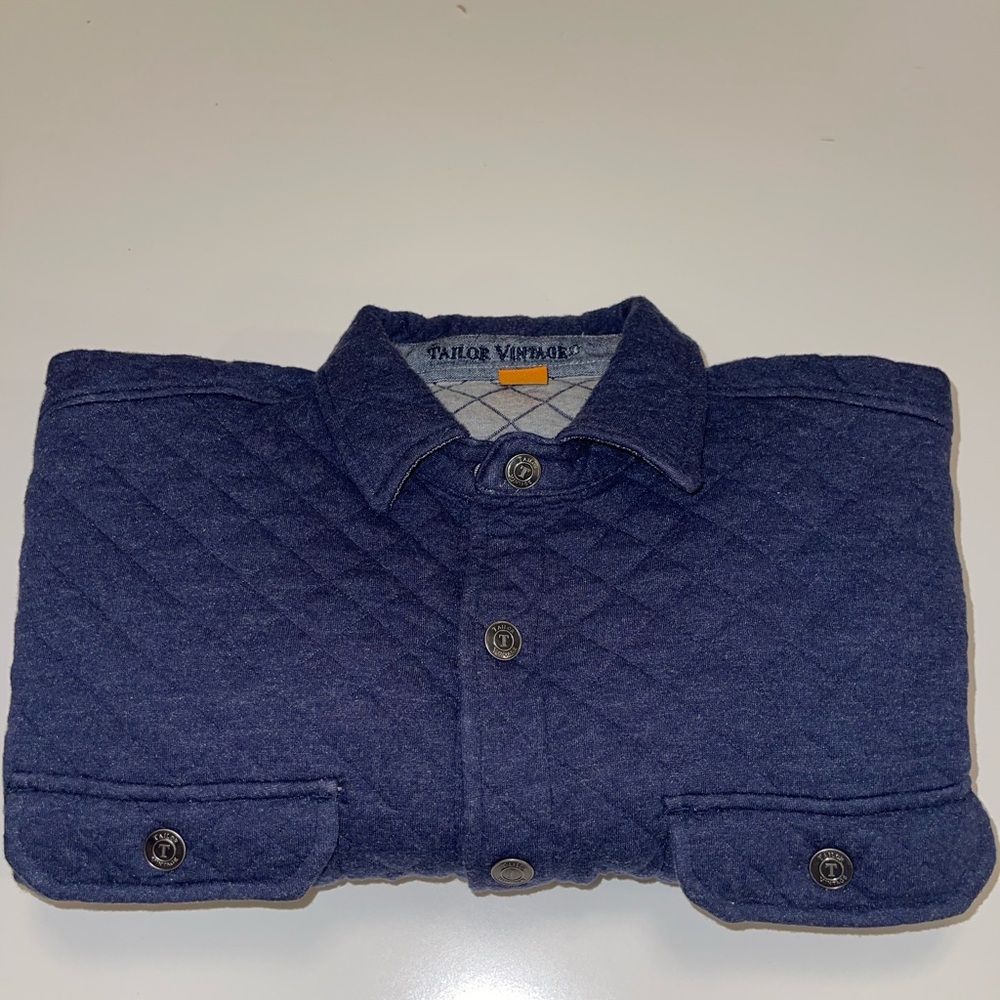 Tailor Vintage Indigo Quilted Shirt